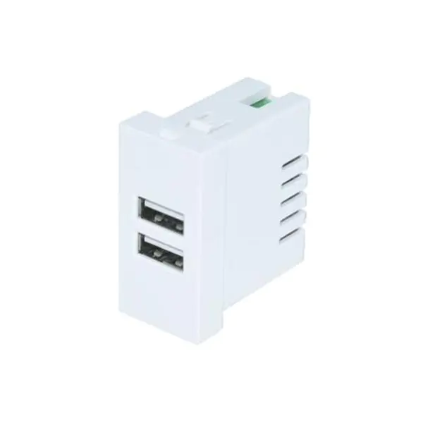 Duobla Haveno TypeA+A Usb-Ŝargilo Socket Modulo 2.1A