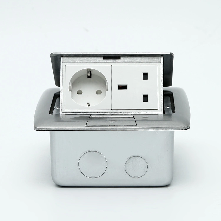 Pop Up Tipo Etaĝo Kaŝita Socket Outlet